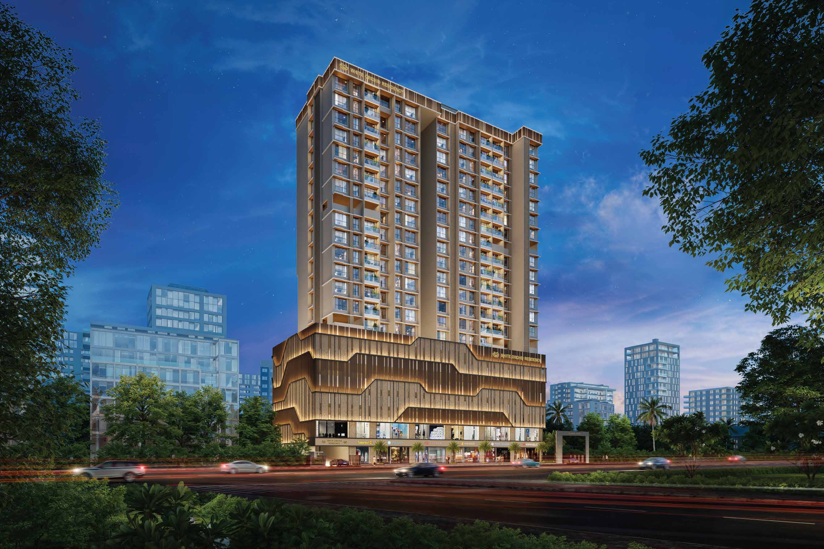 White Orchid Residency - Night View